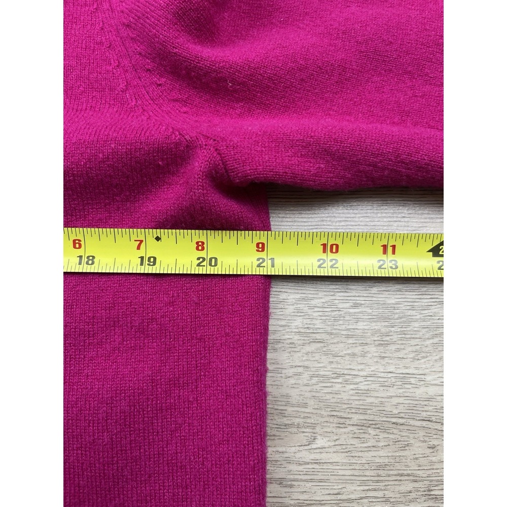 Jennie Liu Sweater Women's XL Pink 100% Cashmere Crewneck Pullover Knit - Picture 7 of 10
